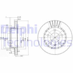 ÖN FREN AYNASI OMEGA A 1.8 2.3 D TD 86/3.94 258x23.9x5DLxHAVALI