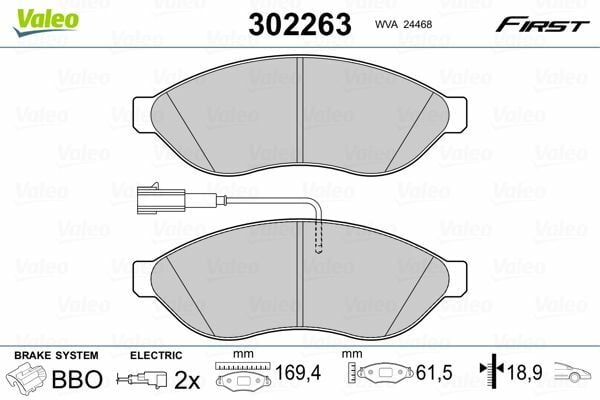 ÖN BALATA DUCATO 3-4-BOXER 3-4-JUMPER 3-4 06 11 16Q-20Q- KARSAN JEST TEK FİŞLİ