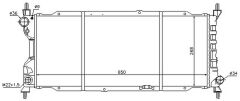 RADYATÖR CORSA B 1.5D-1.7D-COMBO 1.7D KLİMASIZ MEKANİK 650x268x42