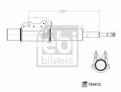 AMORTISOR ON GAZLI MERCEDES SPRINTER B906 B907 B910 . VW CRAFTER 30-35-50 06 KALIN MIL