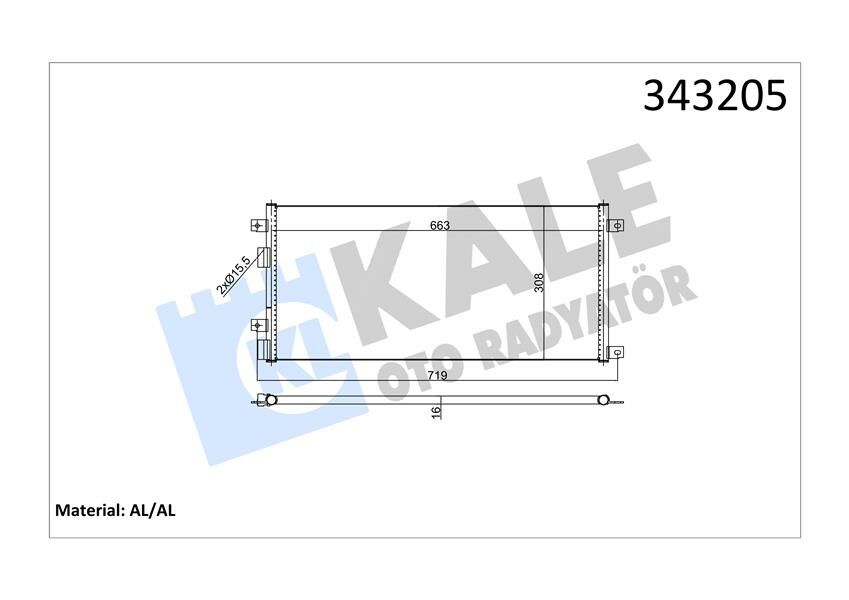 KLİMA KONDENSERİ IVECO DAILY III BOX BODY - ESTATE-IVECO DAILY IV BUS AL-AL