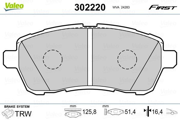 ÖN BALATA FIESTA VI 1.4-1.4TDCİ 1.6 TDCI 08 SWIFT 10 JUSTY 07 MAZDA II 07 SIRION 08 FTE KIRMIZI KUTU