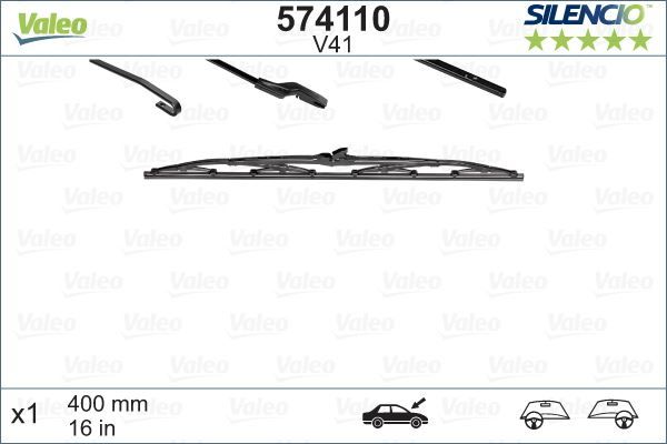 SİLECEK SILENCIO SÜPÜRGESİ 400mm R9-R11 - POLO ARKA