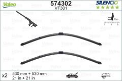 Valeo Silencio X-TRM Flat Blade VM301 X2 530 530 mm VW PASSAT V 06; 02