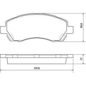 ÖN BALATA SUBARU LEGACY 2.0 2.2 IMPREZA 1.6 AWD 01