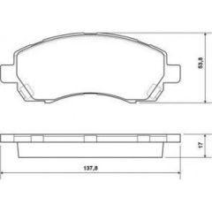 ÖN BALATA SUBARU LEGACY 2.0 2.2 IMPREZA 1.6 AWD 01