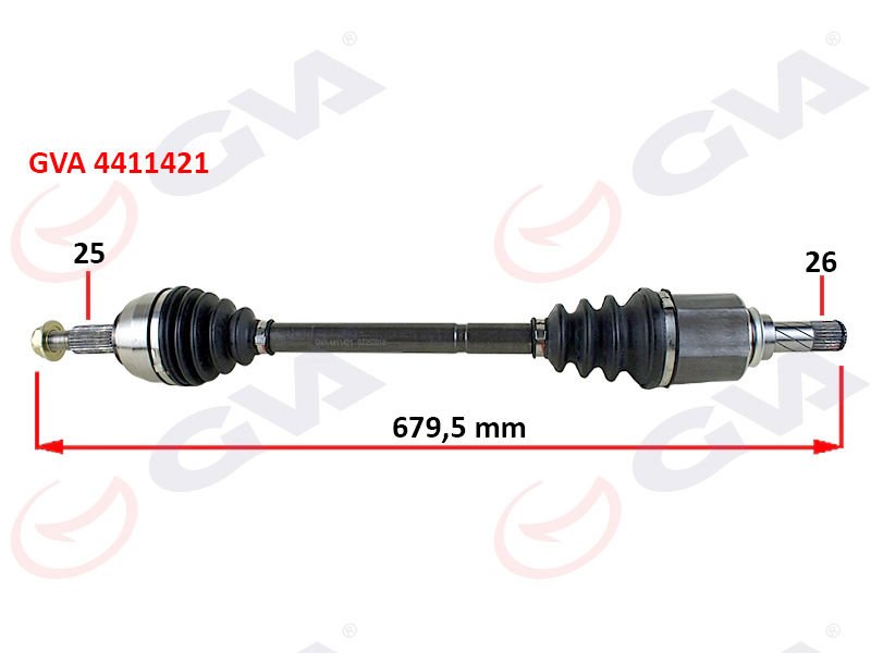 KOMPLE AKS SOL MEGANE 3-FLUENCE 1.5 DCİ 6 VİTES 09 680mm