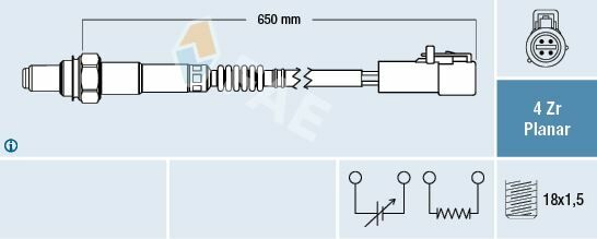 OKSIJEN SENSORU FORD MONDEO IV BA7 : 2.0 07 14 S MAX WS : 2.0 06 14 VOLVO C30 533 : 1.8 06 12