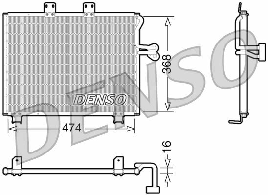 CONDENSER. AİR CONDİTİONİNG JEEP WRANGLER II 96-08
