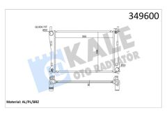 MOTOR SU RADYATORU FIESTA V FUSION 01 08 1.25 1.4 16V 1.6 16V MAZDA II 1.4 16V 1.6 16V 02 OLCU 500 358 16