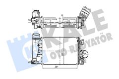 TURBO RADYATÖRÜ RENAULT MEGANE IV 15 SCENIC IV 15 KADJAR 15 CAPTUR I 13 TALISMAN 15 1.3TCE BRAZING 281X217X80