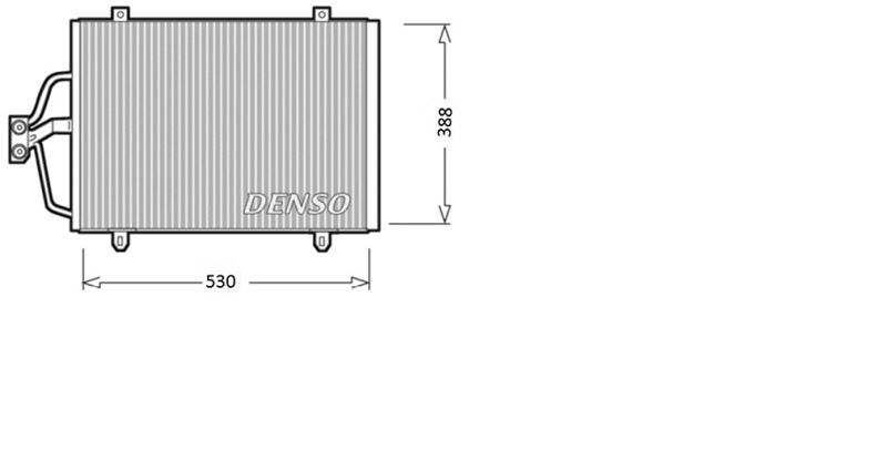CONDENSER. AİR CONDİTİONİNG RENAULT MEGANE I 96-03