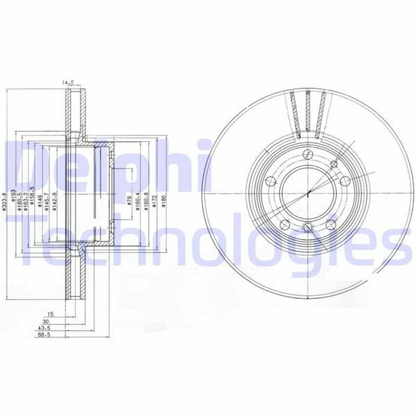 FREN DİSKİ TEKLİ PAKET . DELİKLİ ÖN BMW 530. 535. 540 11/1999 12/2003