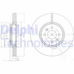 ÖN FREN DİSKİ RENAULT SC NIC II 03 08 GRAND SC NIC II 03 08 300x24x 4DELİK HAVALI