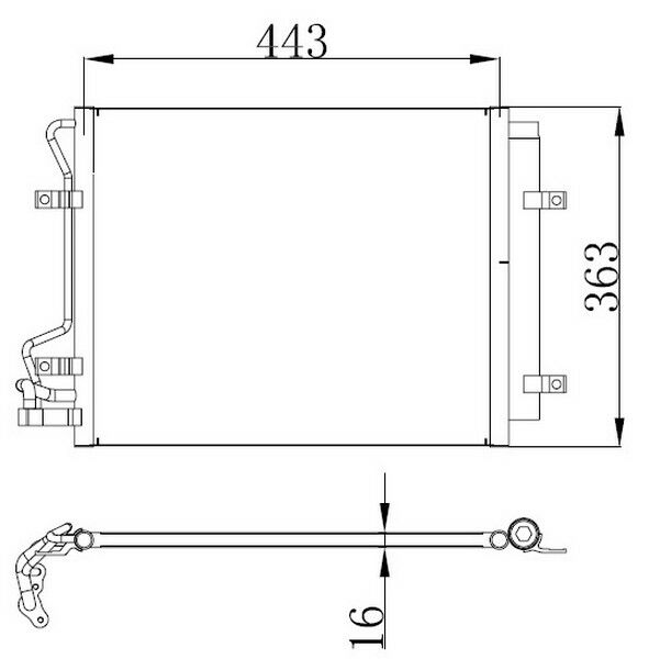 KLİMA BRAZİNG CONDENSER A/M 0 CERATO 1.6 CRDİ 2006 940314