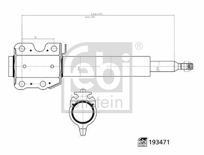 AMORTISOR ON GAZLI MERCEDES SPRINTER B901 B904 . VW LT 28-35-46