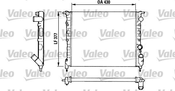 RADYATÖR R19-R21 89-93 CLIO I 91-98 1.7-1.8 MEK KLİMASIZ 430x377.5x23