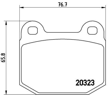 DİSK FREN BALATASI ÖN OPEL SPEEDSTER 2.0/2.2 08/02 - 08/06 TESLA ROADSTER 02/08 - 11/12