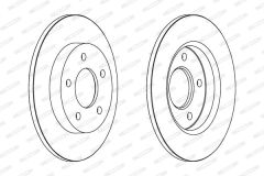 ARKA FREN AYNASI DUZ MAZDA III 1.4/1.6/1.6DI TURBO 10/03