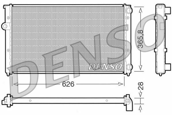 RADİATOR. ENGİNE COOLİNG VW GOLF III 1H. 1E 91-99