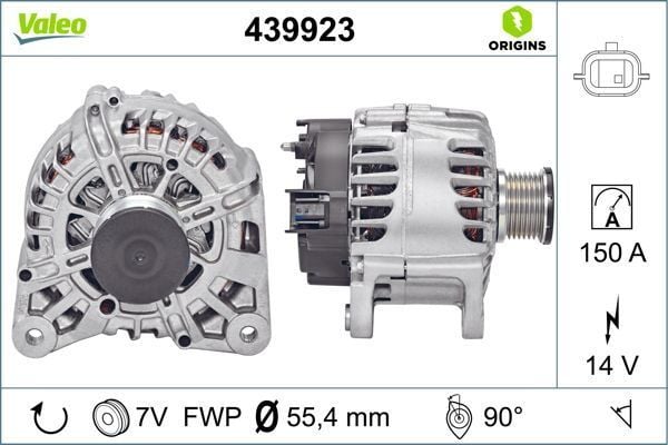 ALTERNATÖR 14V 150A RENAULT MEGANE IV 15 TRAFIC III 15 TALSIMAN 15 KOLEOS II 16 KADJAR 15 GRAND SC NIC IV 16 NISSAN QASHQAI II 16 PULSAR 14 X-TRAIL III 16 1.2TCe 1.3TCe 1.6dCi