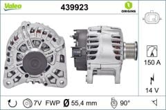 ALTERNATÖR 14V 150A RENAULT MEGANE IV 15 TRAFIC III 15 TALSIMAN 15 KOLEOS II 16 KADJAR 15 GRAND SC NIC IV 16 NISSAN QASHQAI II 16 PULSAR 14 X-TRAIL III 16 1.2TCe 1.3TCe 1.6dCi