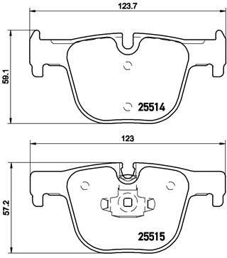 ARKA DİSK FREN BALATASI BMW 3 ACTİVEHYBRİD 3.0 07/12 BMW 320D 2.0 06/12 BMW 325D 02/13