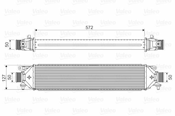 TURBO RADYATÖRÜ INTERCOOLER BRAVO 07 PUNTO 1.4TJET-1.6DMTJ-1.9 DMTJ 05 199A8.000 572x132x53