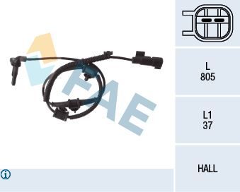 ABS TEKERLEK HIZ DEVİR SENSÖRÜ ÖN SAĞ-SOL INSİGNİA 1.4-1.4 LPG-1.6-1.6 T-1.8-2.0 T-2.0 E85 T 08