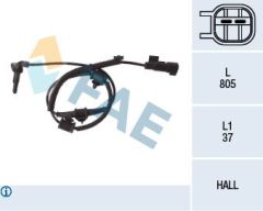 ABS TEKERLEK HIZ DEVİR SENSÖRÜ ÖN SAĞ-SOL INSİGNİA 1.4-1.4 LPG-1.6-1.6 T-1.8-2.0 T-2.0 E85 T 08