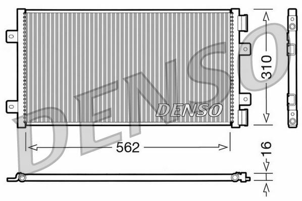 CONDENSER. AİR CONDİTİONİNG FIAT PUNTO 99-12