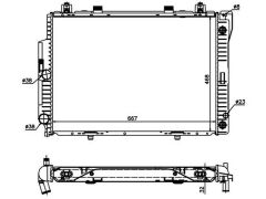 RADYATOR BRAZİNG AT 667X468X32 S-CLASS W140 91