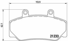 DİSK FREN BALATASI ÖN VOLVO 740 2.0/2.3/2.8/2.4D 07/82-08/92-740 ESTATE/COMBİ 2.0/2.3/2.8/2.4D
