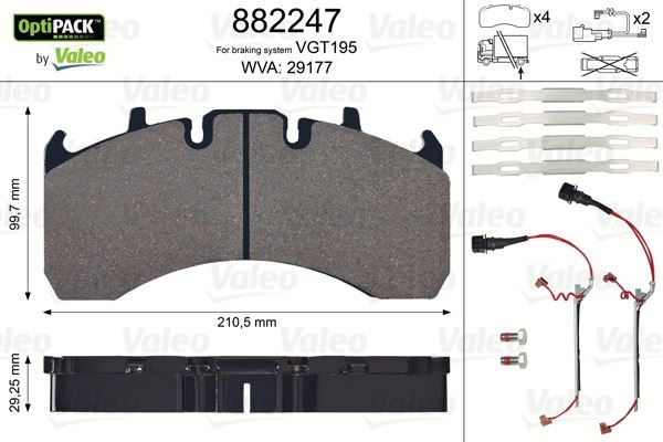 DİSK FREN BALATASI OPTIPACK RENAULT PREMIUM II SENSÖRLÜ