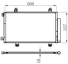 KLİMA KONDENSERİ SUZUKI SX4 1.6 07 628X360X16 OTO.-MEK.