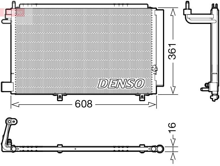 KLIMA RADYATORU KONDENSERİ FIESTA VI 1.25 1.4 16V 1.4TDCI 08 14