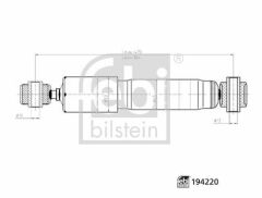AMORTİSÖR ARKA AKS CİTROEN-FIAT-PEUGEOT