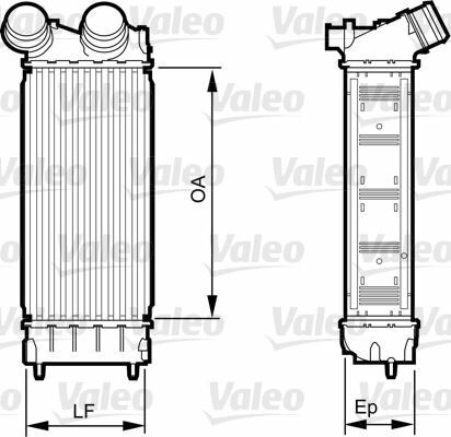 INTERCOOLER BRAZİNG INTERCOOLER A/M 300X145X76 308-3008-5008 1.2-1.6HDI-PARTNER-BERLINGO 1.6HDI 08 96514