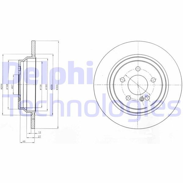 FREN DISKI ARKA MERCEDES S-CLASS W221 C216