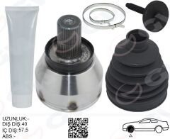 AKS KAFASI DIŞ ÖN SAĞ-SOL S60 II 10 V70 III 07-16 GALAXY 2.0 TDCi 06-15 MONDEO IV 2.0 TDCI 07-14