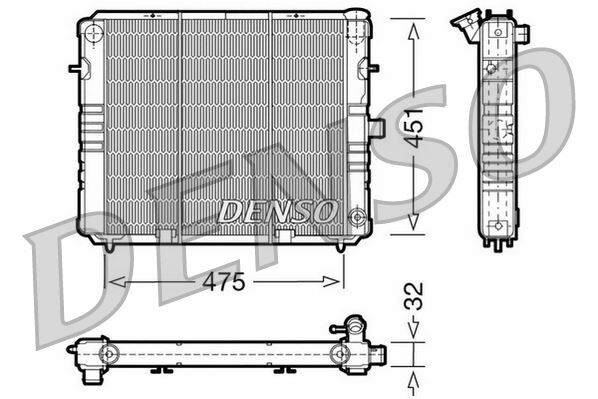 RADİATOR. ENGİNE COOLİNG OPEL REKORD E 77-86