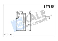 KALORİFER RADYATÖRÜ MITSUBISHI ASX 1.6L 4A92 GA1W 4x2 10- / OUTLANDER 2.0L 4B11 CW4W turbo 4x4 07-1 2 / LANCER 1.6L 4A92 CY1A 10- 1.5L 4A91 CY2A 08 / PEUGEOT 4007-4008