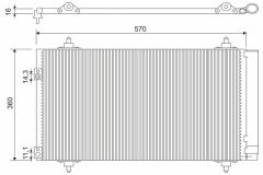 KLİMA KONDENSERİ BERLINGO-PARTNER-307-308-508-5008-3008-C4-DS4-DS5 1.4-1.6-2.0 HDI-VTI