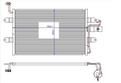 KLİMA KONDENSERİ SEAT CORDOBA-IBİZA 99 550X360X16 OTO.-MEK.