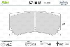 ÖN DİSK FREN BALATASI PEUGEOT 308 1.6 06/15 PEUGEOT RCZ 1.6 06/13