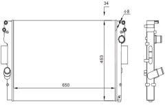 RADYATOR MECHANİCAL MT 650 453 34 DAİLY 35C/35S/40C 99 / 35C/40C/50C/65C 06 61981