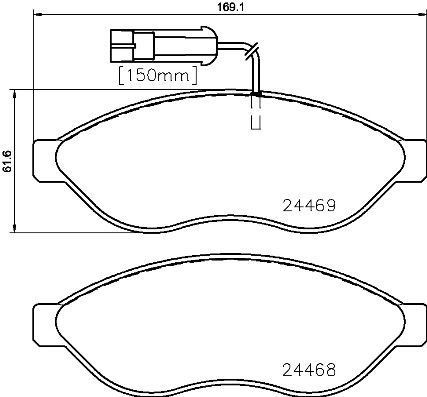 ÖN BALATA DUCATO 3-4-BOXER 3-4-JUMPER 3-4 06 11 16Q-20Q- KARSAN JEST TEK FİŞLİ