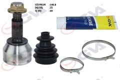 ÖN AKS KAFASI DIŞ FIESTA V 1.4 TDCI 02-08 25x20x52.9 141mm