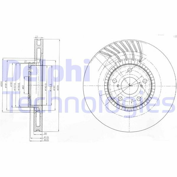 FREN DİSKİ TEKLİ PAKET . DELİKLİ ÖN SOL LEXUS GS200T. GS250. GS300. GS300H. GS430. GS450H. IS200T. RC200T. RC300H 01/2005