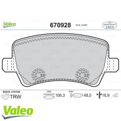 ARKA FREN BALATASI S-MAX 09 06 GALAXY III 06 VOLVO S60 10 S80 06 V60 -V70 06 XC60 08 XC70 06 RANGE ROVER EVOQUE 11